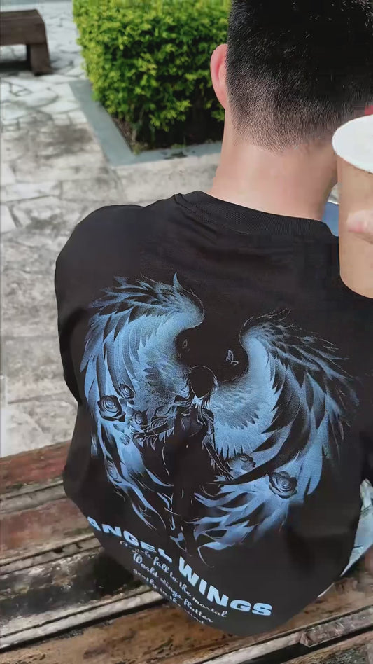 Angel Wings Fashion Reactive Color-Changing T-Shirt